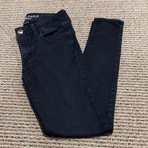 American Eagle Outfitters Denim - American Eagle Outfitters Women's Black Jeggins
